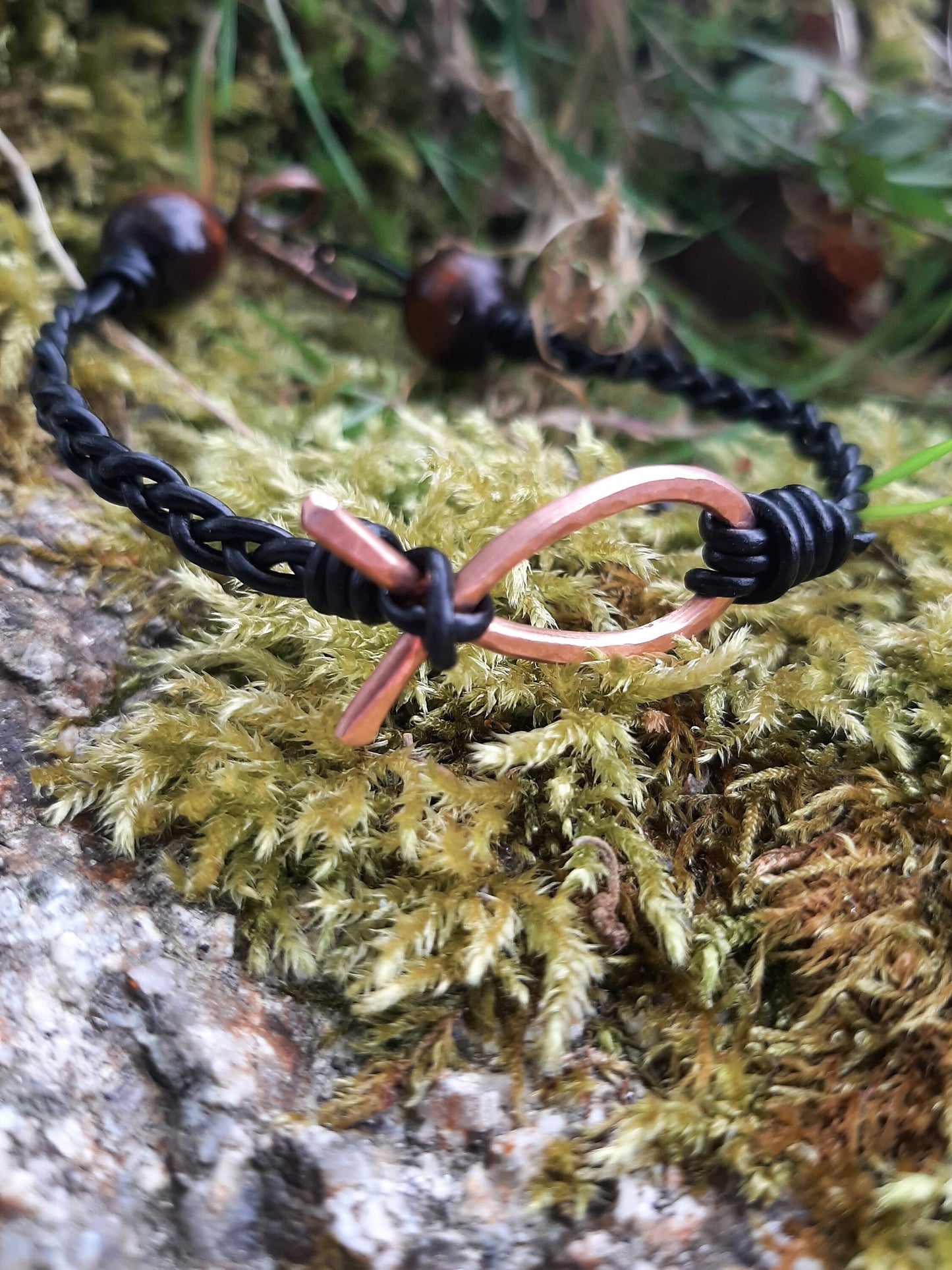 Copper Ichthys Amulet Bracelet - Jesus Fish | Christian Bracelet