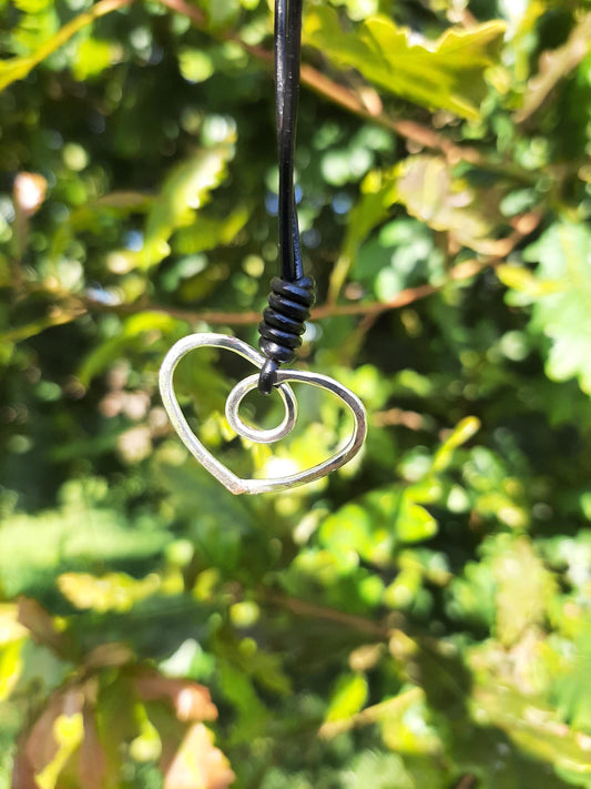 Silver Heart necklace | Celtic Necklace