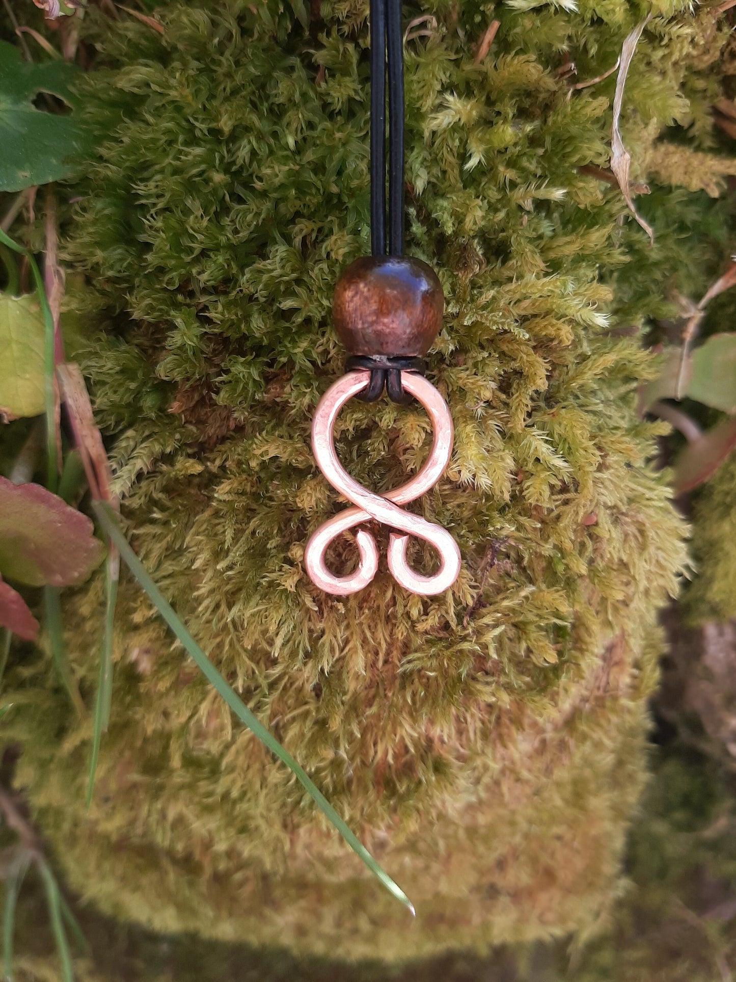 Troll Cross Necklace made from hammered copper - Protection - Norse | Viking Necklace