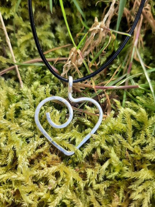 Silver Celtic Heart necklace | Celtic Necklace