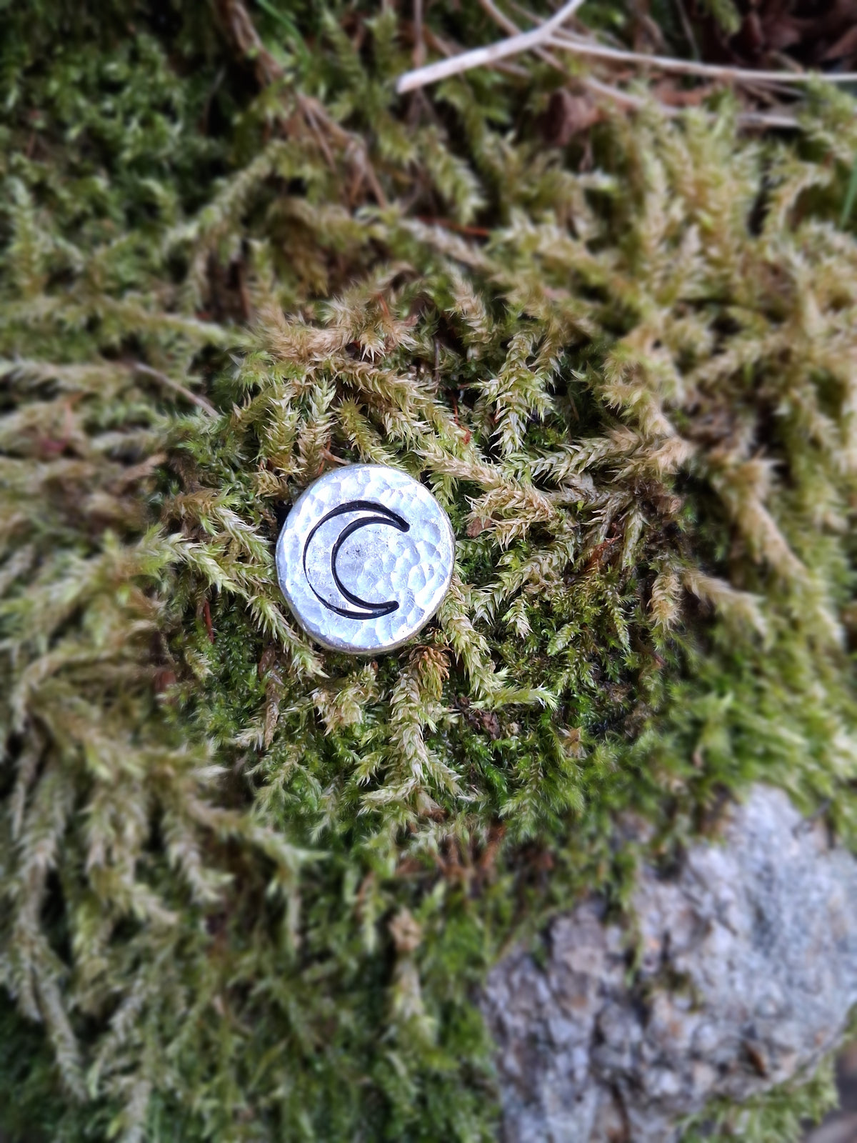 Moon Pin Badge | Pewter | Witchy, Magic, Pagan, Alternative