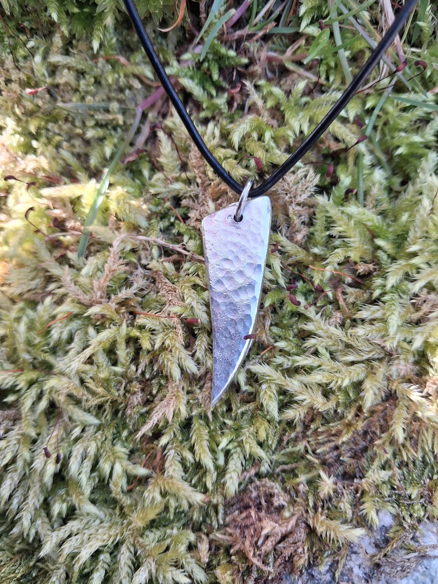 Tooth Pendant Necklace| Fang Pendant Necklace | Claw Pendant Necklace |  Cast and Hammered Pewter