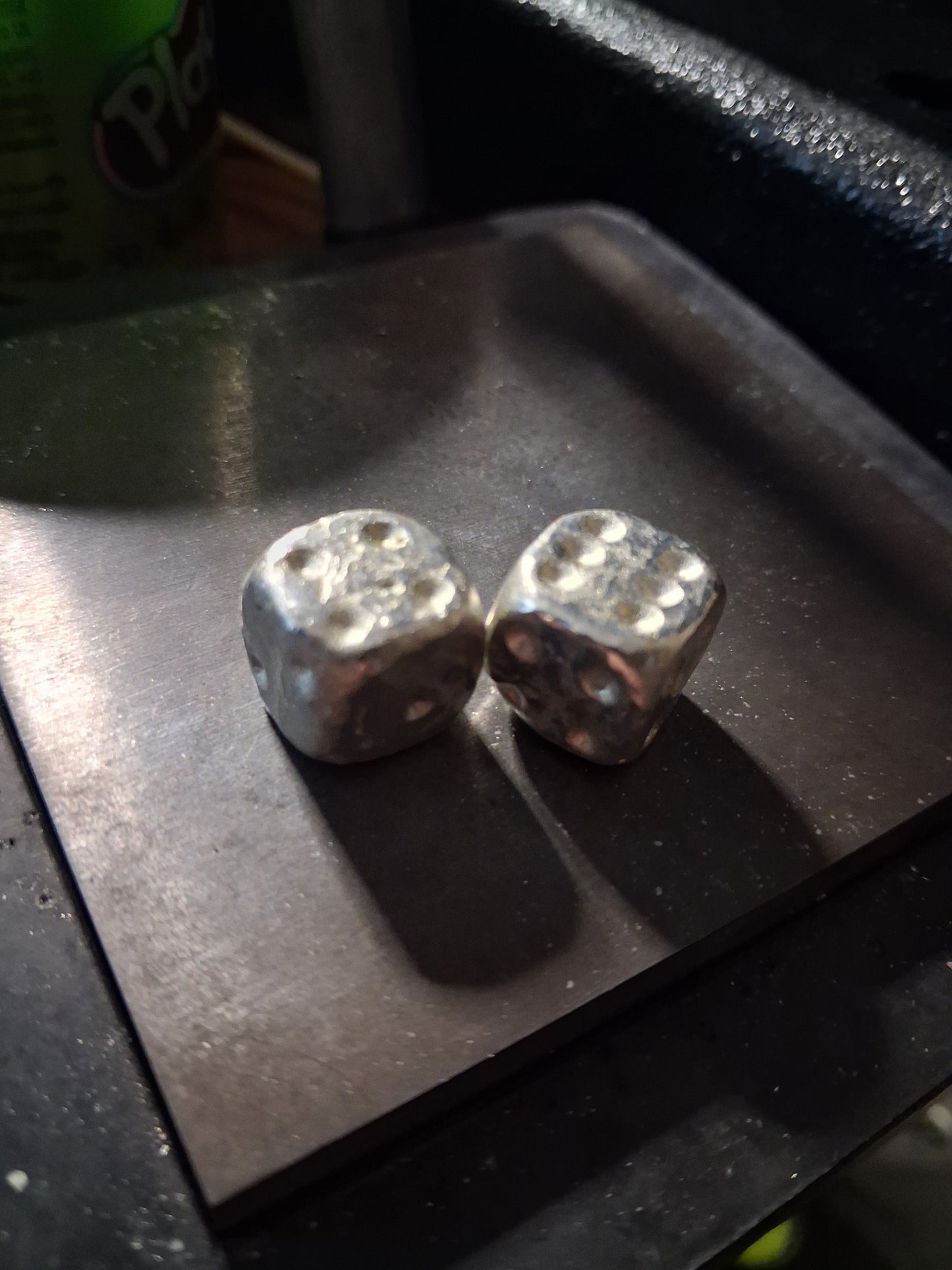 Single Metal Dice | Handmade, solid pewter | Grimdark dice | Steampunk dice | Cosplay accessory | imperfect