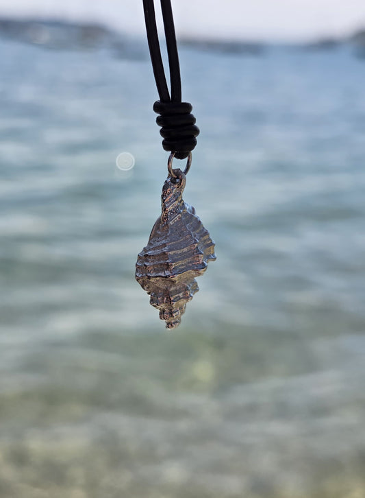Seashell Pendant Necklace | Shell Necklace | Cornish Jewellery | Sea Jewellery - Cast Pewter - Solid