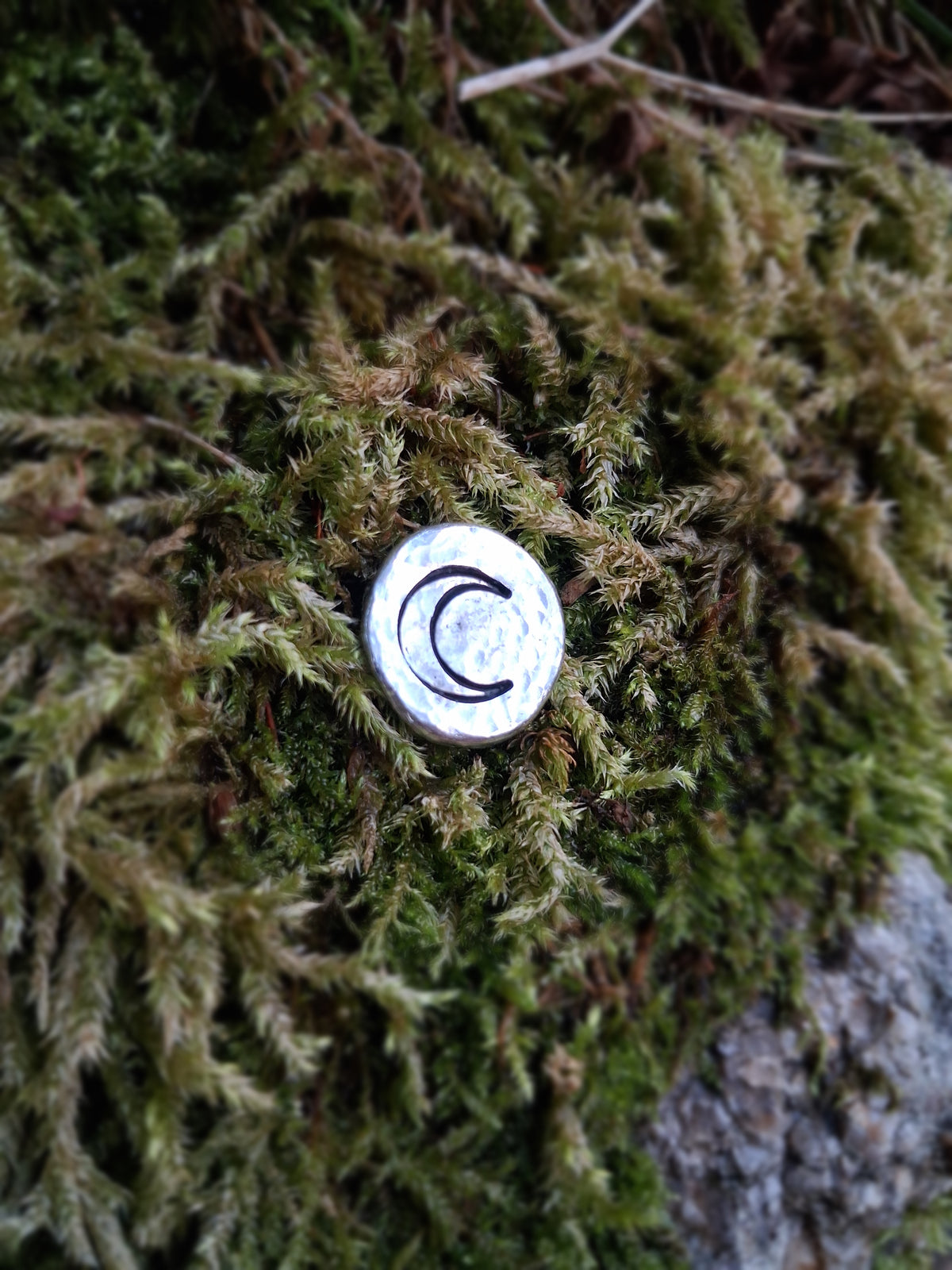 Moon Pin Badge | Pewter | Witchy, Magic, Pagan, Alternative
