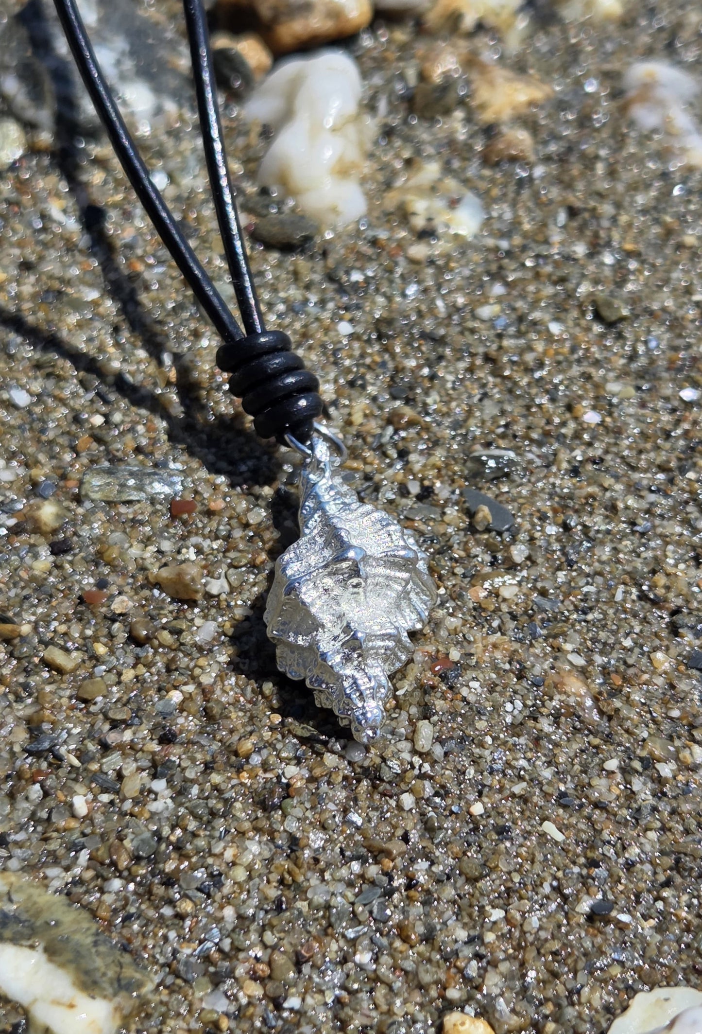 Seashell Pendant Necklace | Shell Necklace | Cornish Jewellery | Sea Jewellery - Cast Pewter - Solid