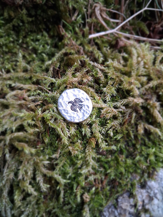 Odins Raven Pin Badge | Pewter | Viking, Wtchy, Magic, Pagan, Alternative