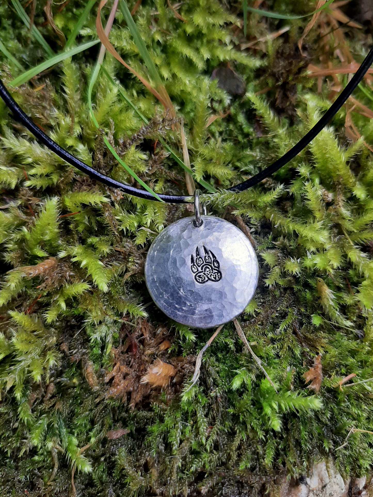 Fenrir Pendant Necklace -| Fenrir Wolf Claw Pendant - Cast and Hammered Pewter | Viking Necklace